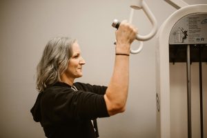 menopausal woman working out